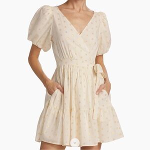 Love the Label Ana Cotton Metallic Dot Minidress- NWT